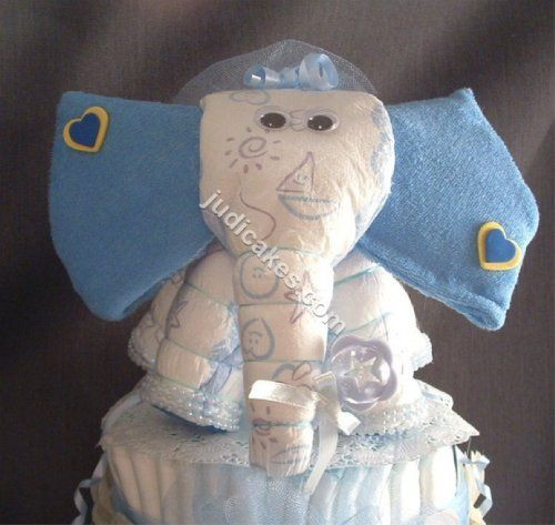 Elephant Baby Gift Ideas
 Baby Shower Elephant Theme Diaper Cake Decorations Jungle