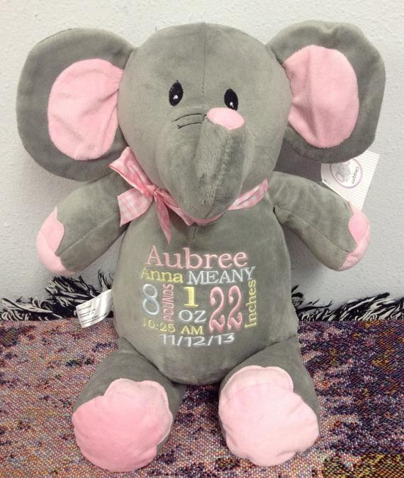 Elephant Baby Gift Ideas
 Monogrammed Baby Gift Personalized Baby by