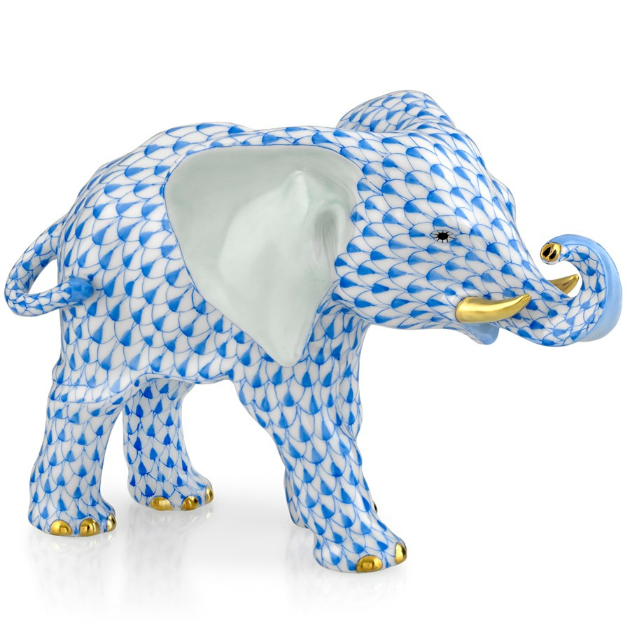 Elephant Baby Gift Ideas
 Herend Elephant with Trunk to Side