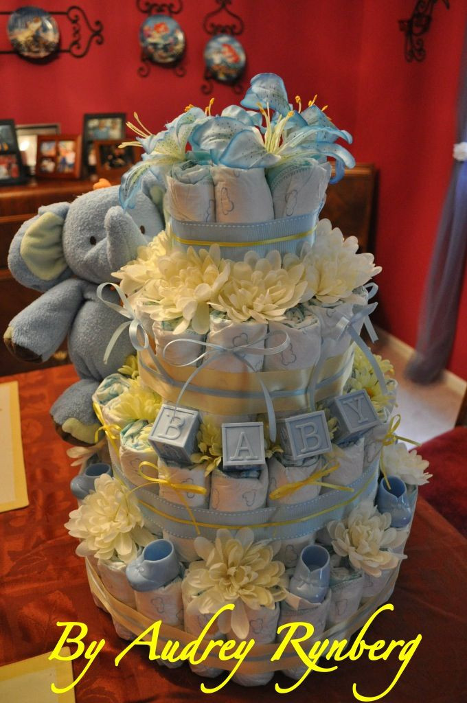 Elephant Baby Gift Ideas
 Elephant boy Diaper Cake DIY baby shower t