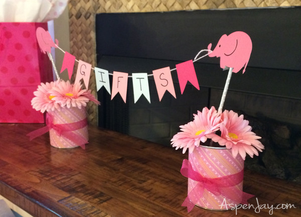 Elephant Baby Gift Ideas
 Pink Elephant Baby Shower Aspen Jay
