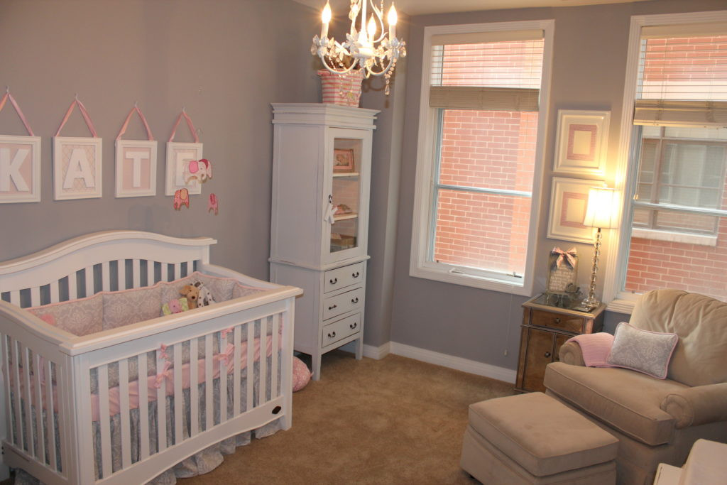 Elephant Baby Room Decor
 Kate s Pink & Gray Elephant Nursery Project Nursery