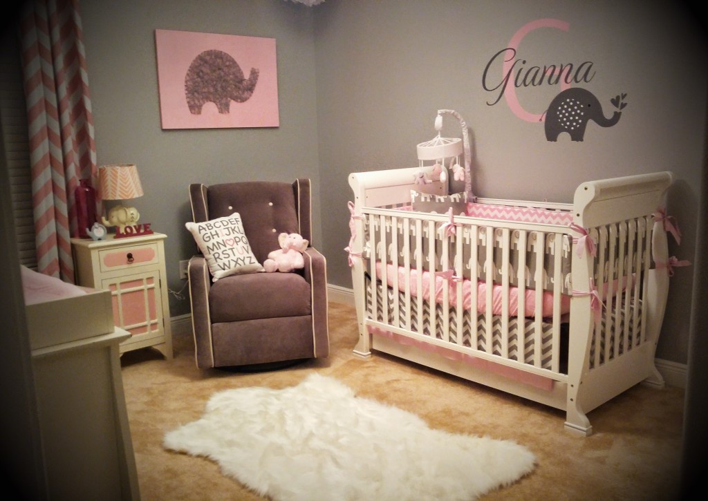 Elephant Baby Room Decor
 Gianna s Pink and Gray Elephant Nursery Reveal Project