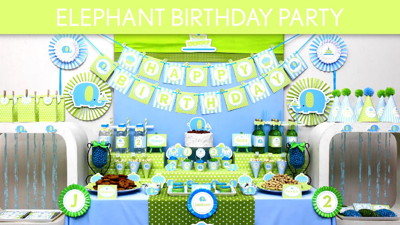 Elephant Birthday Party Ideas
 Elephant Birthday Party Ideas Elephant B135