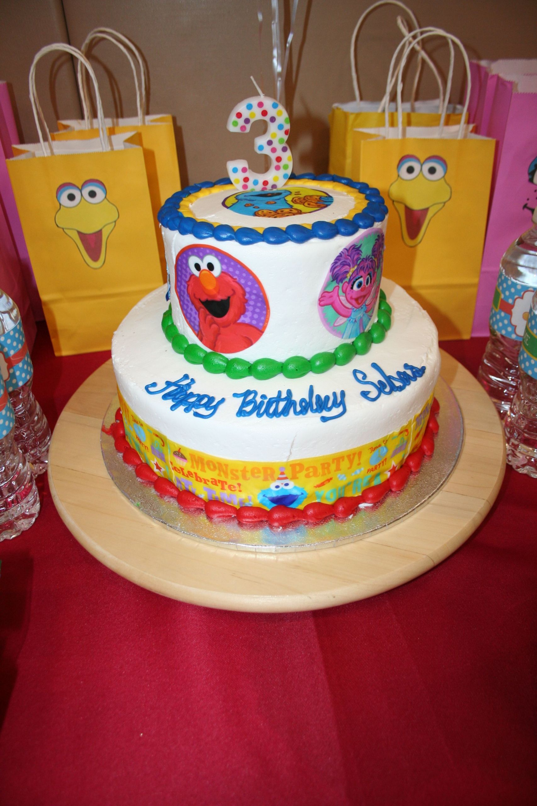 Elmo Birthday Cakes At Walmart
 Sesame Street cake 🎂 it was from Walmart