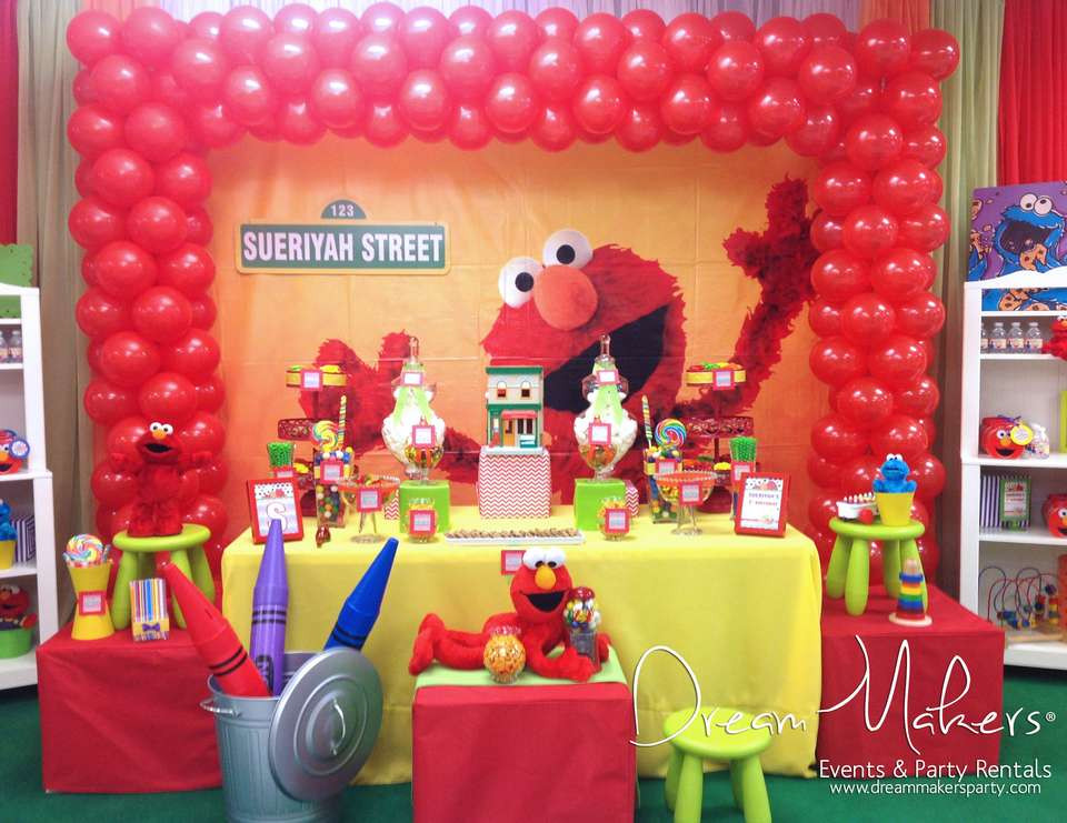 Elmo First Birthday Party Ideas
 Elmo & Sesame Street Birthday "Elmo 1st Birthday Party