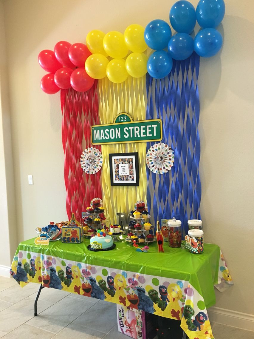 Elmo First Birthday Party Ideas
 Sesame Street first birthday party elmo sesamestreet