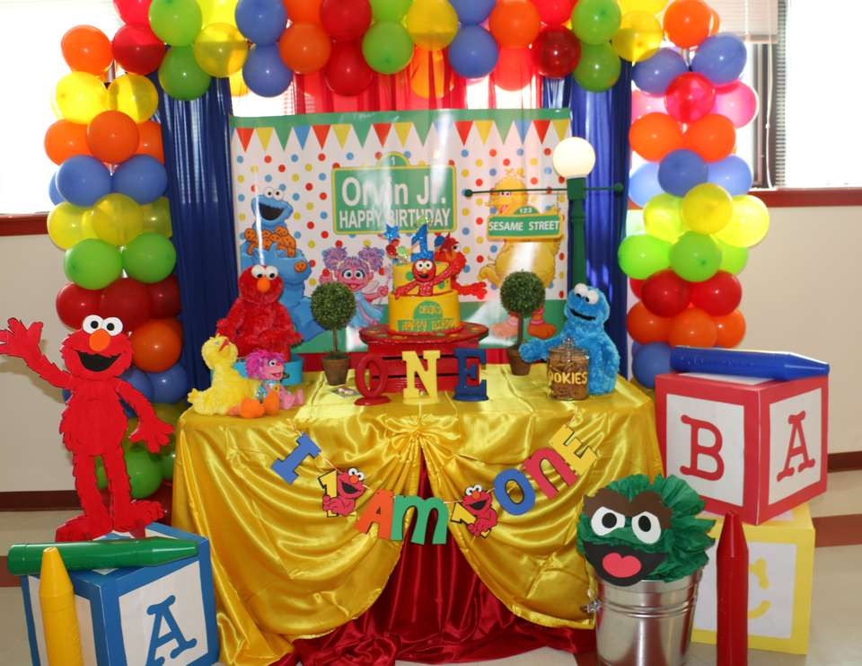 Elmo First Birthday Party Ideas
 Birthday "Elmo Sesame Street 1st Birthday "