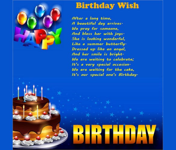 Email Birthday Card Free
 11 Birthday Email Templates Free Sample Example