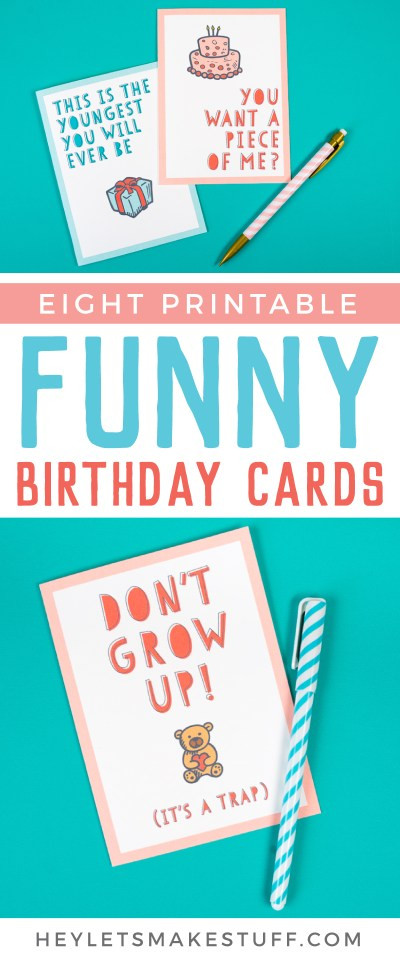 Email Birthday Cards Free Funny
 Free Funny Printable Birthday Cards for Adults Eight