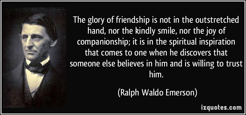 Emerson Friendship Quotes
 Ralph Waldo Emerson Quotes Friendship QuotesGram