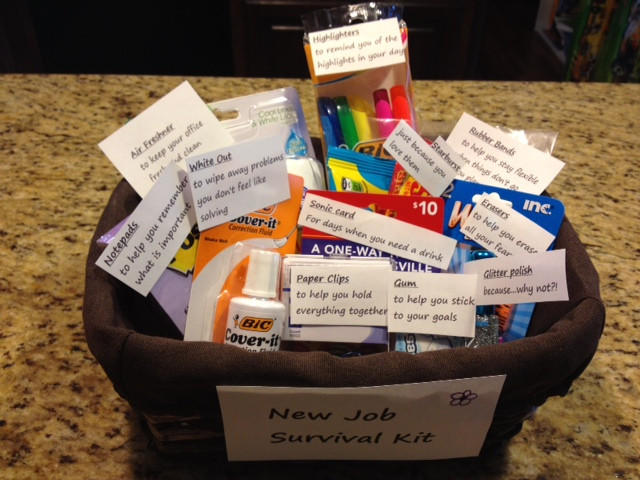 Employee Gift Basket Ideas
 I saw that going differently in my mind New Job