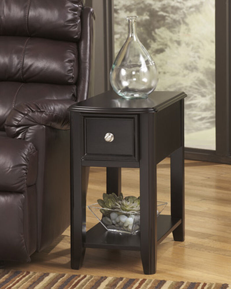 End Tables For Living Room
 Contemporary Rectangular End Table in Black