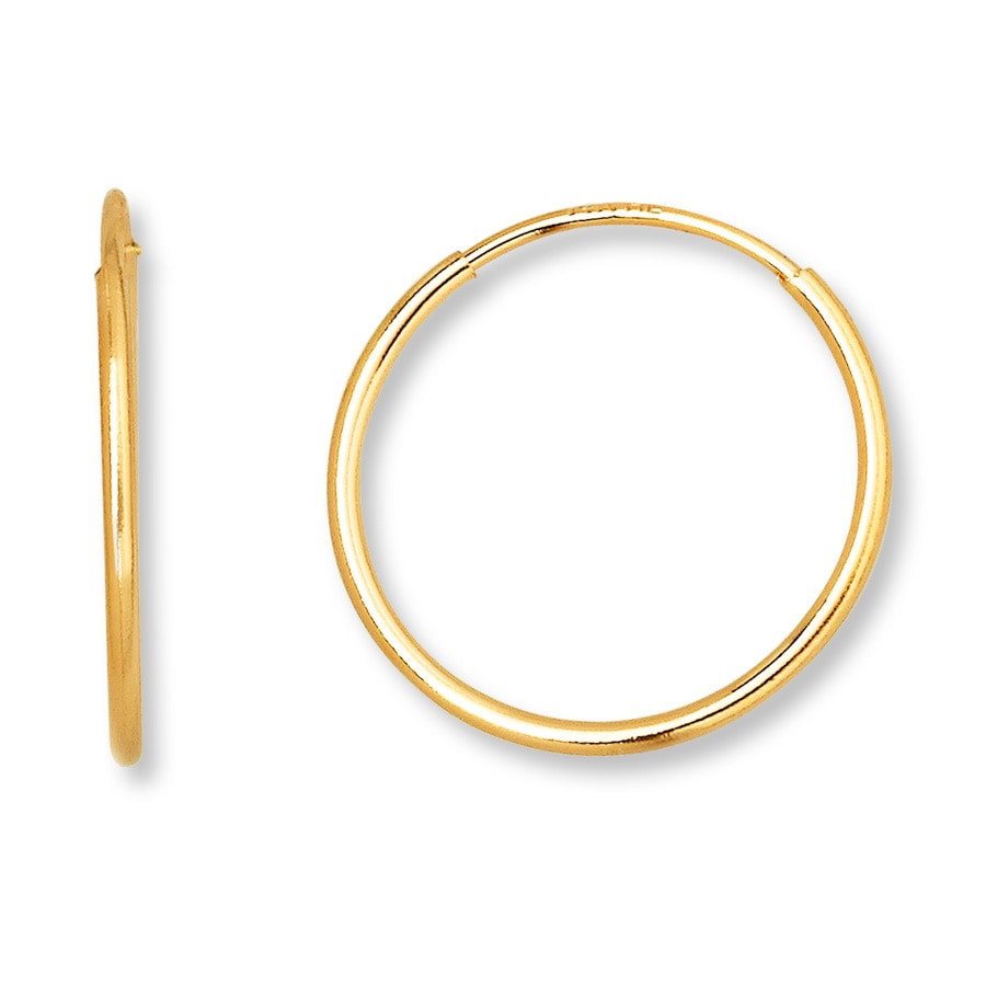 Endless Hoop Earrings
 Endless Hoop Earrings 14K Yellow Gold 12mm Jared