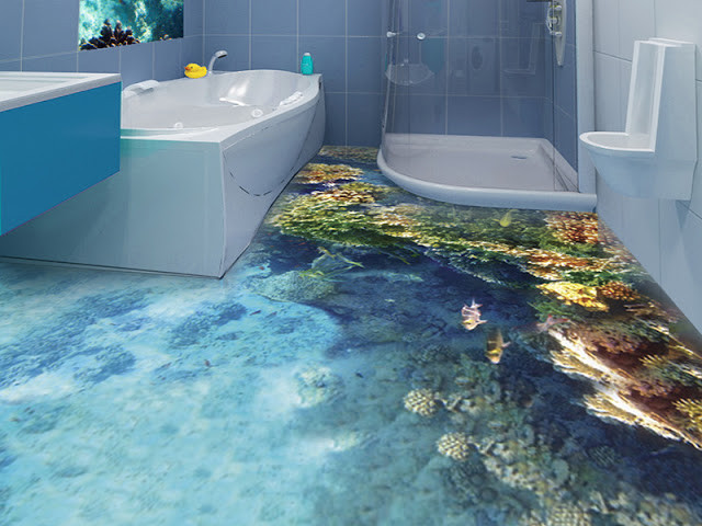 Epoxy Paint Bathroom Tile
 How to 3D epoxy flooring in your bathroom in detail