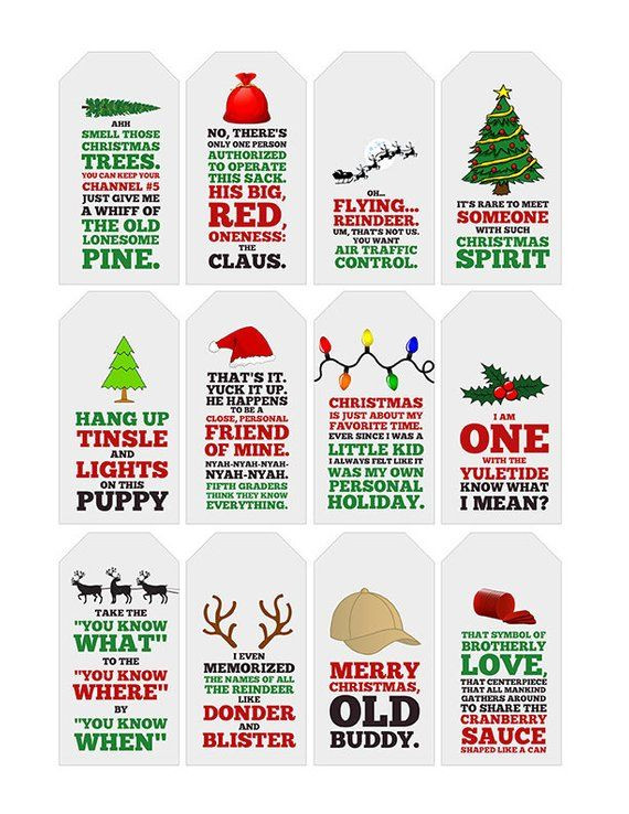 Ernest Saves Christmas Quotes
 Ernest Saves Christmas Quote Gift Tags