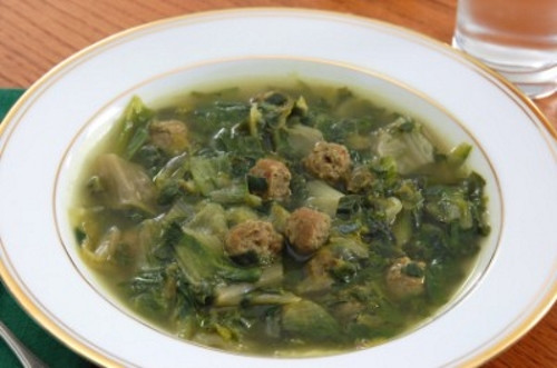 Escarole Recipes Italian
 Escarole Soup with Meatballs