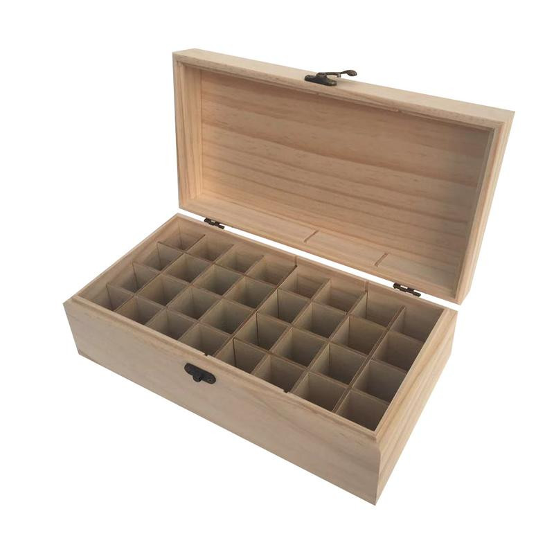 Essential Oil Storage Box DIY
 32 Grid Oil Box DIY Multi Function Wooden Storage Box