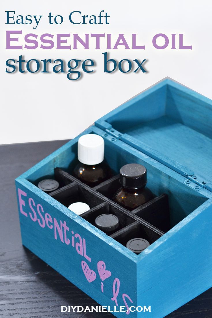 Essential Oil Storage Box DIY
 DIY Essential Oil Storage Box