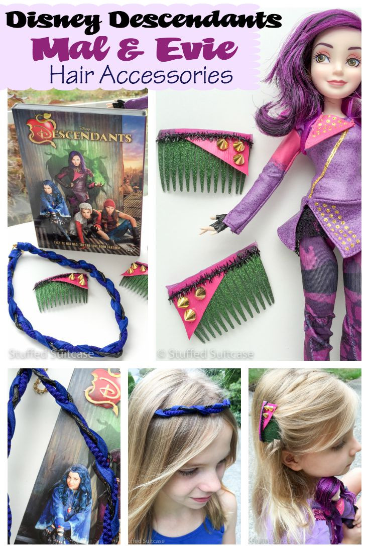 Evie Costume DIY
 DIY Disney Hair Accessories for Descendants Mal and Evie