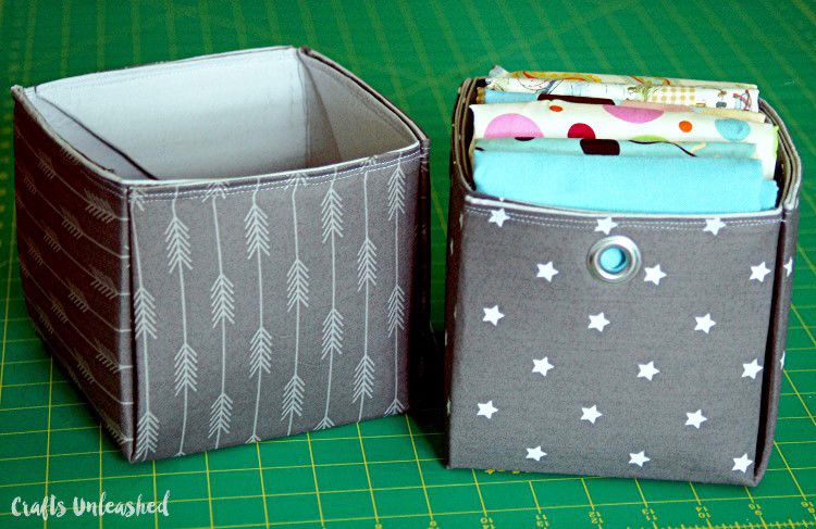 Fabric Box DIY
 DIY Fabric Box Tutorial for Storage Consumer Crafts