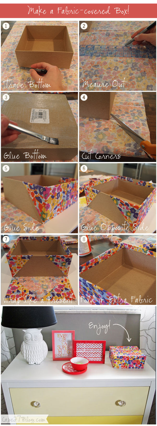Fabric Box DIY
 DIY Fabric Covered Box s and for