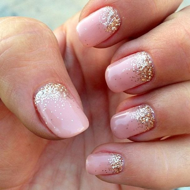 Fade Glitter Nails
 glitter fade nail manicure Nails