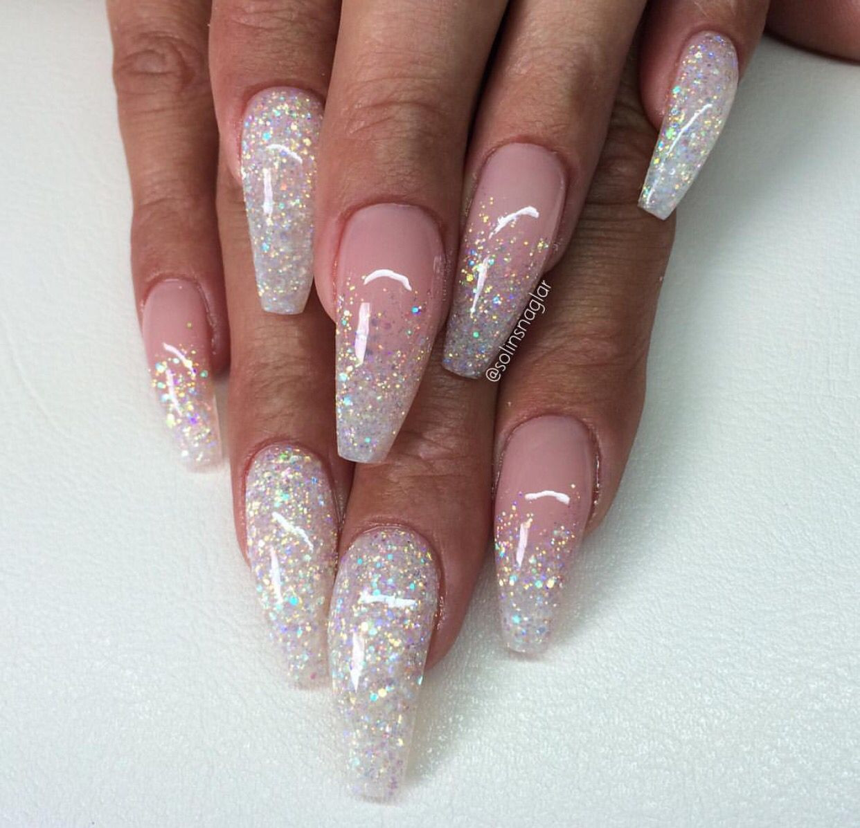 Fade Glitter Nails
 Pin by Kairishavon on Polished