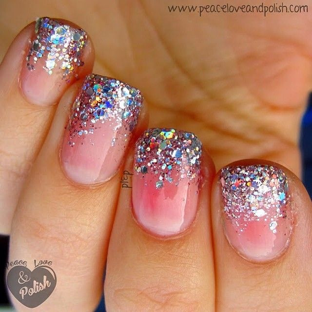 Fade Glitter Nails
 Best 25 Glitter fade nails ideas on Pinterest