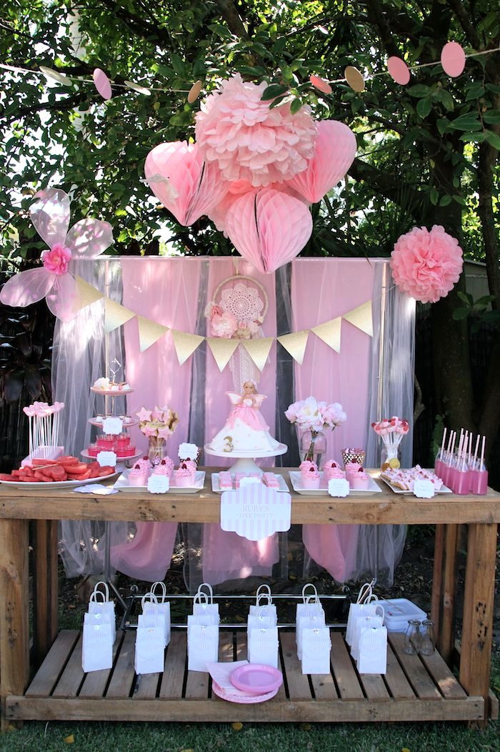 Fairy Birthday Party Decorations
 Kara s Party Ideas Pink Fairy Birthday Party Ideas