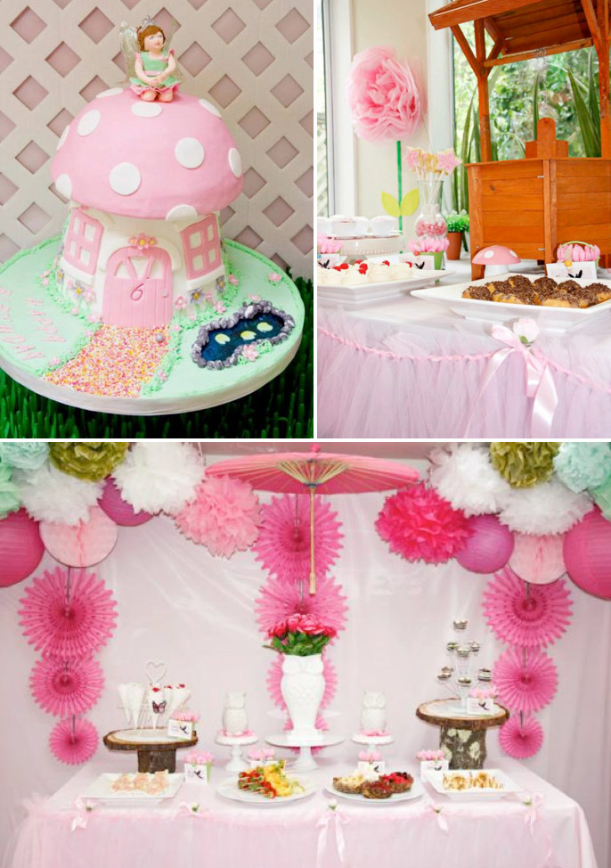 Fairy Birthday Party Decorations
 Kara s Party Ideas Pink Fairy Girl Woodland Tinkerbell