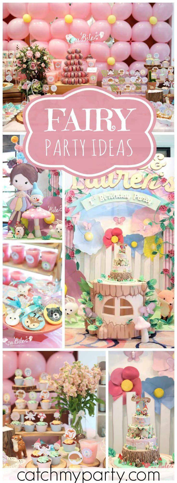 Fairy Birthday Party Decorations
 What an incredible garden fairy girl birthday party See
