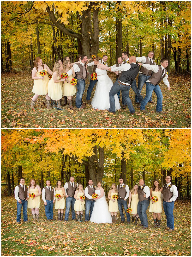 Fall Backyard Wedding
 Cory & Stormie’s Rustic Fall Wedding at Bronson