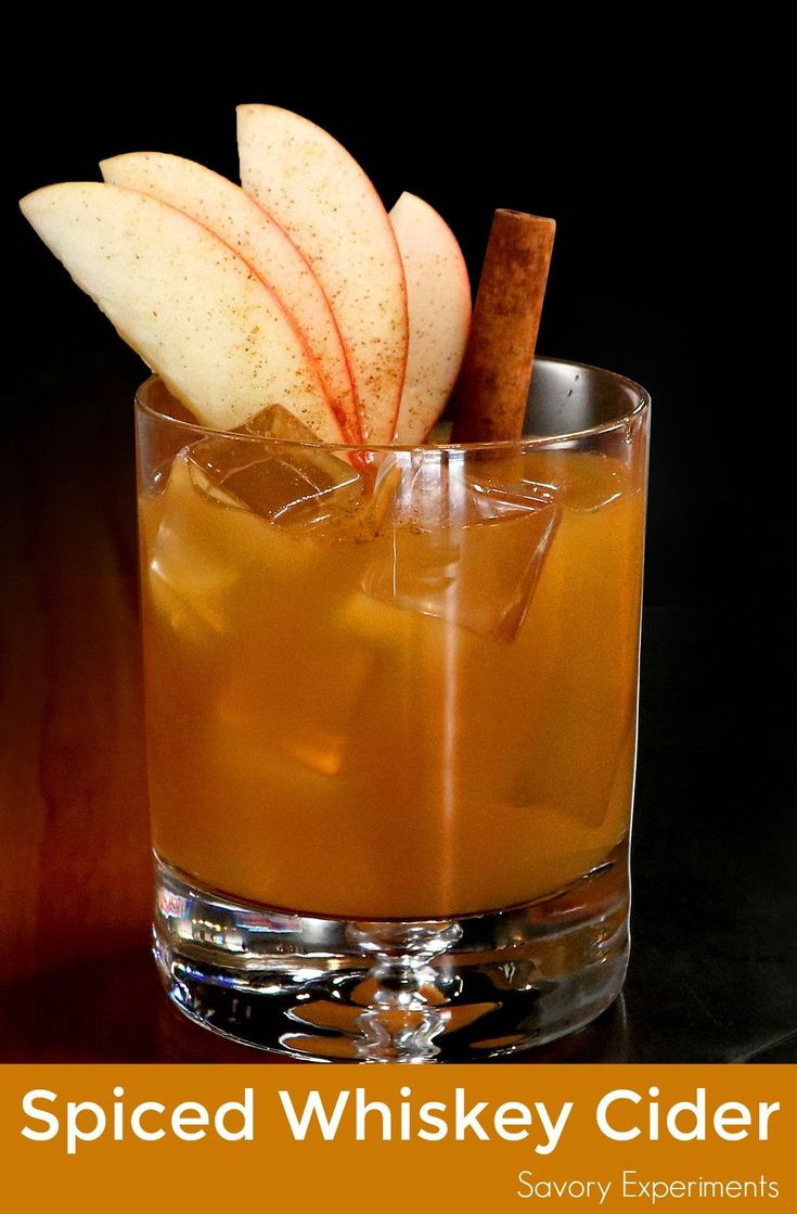 Fall Bourbon Drinks
 Spiced Whiskey Cider is the perfect fall cocktail using