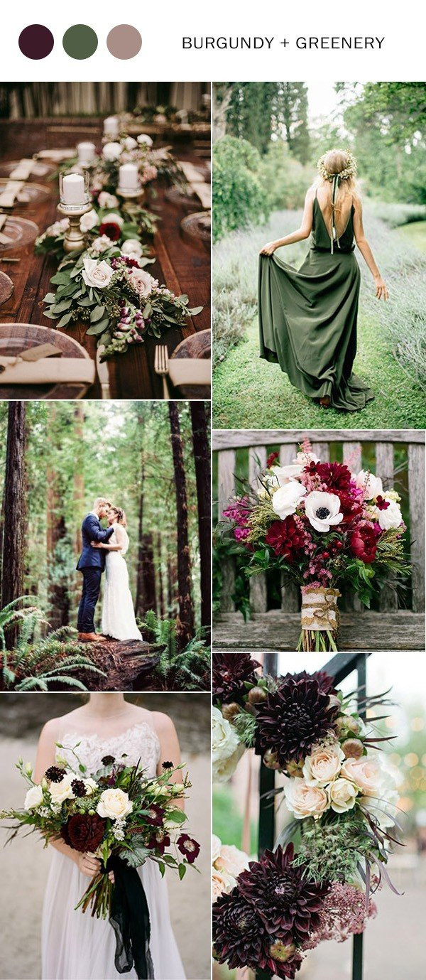 Fall Colors Wedding
 Trending 5 Perfect Burgundy Wedding Color Ideas to Love