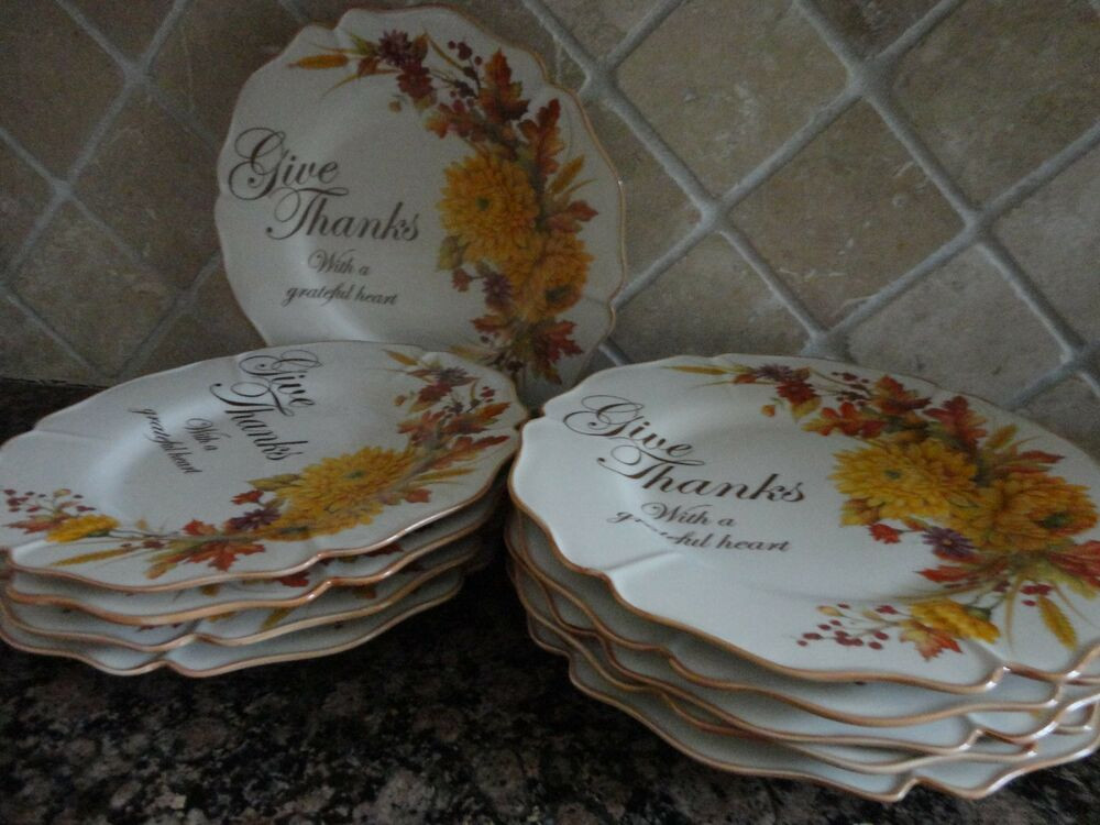 Fall Dinner Plates
 CRACKER BARREL FALL HARVEST GIVE THANKS FAMILY BLESSINGS