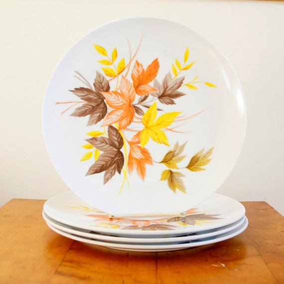 Fall Dinner Plates
 Autumn Leaves Plates Melamine Dinner Plates Texas Ware