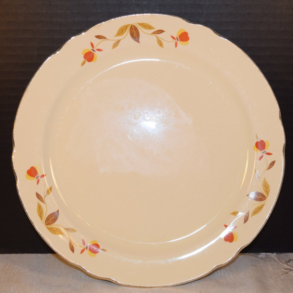 Fall Dinner Plates
 Hall Dinnerware Autumn Leaf Dinner Plates Vintage 2 Superior