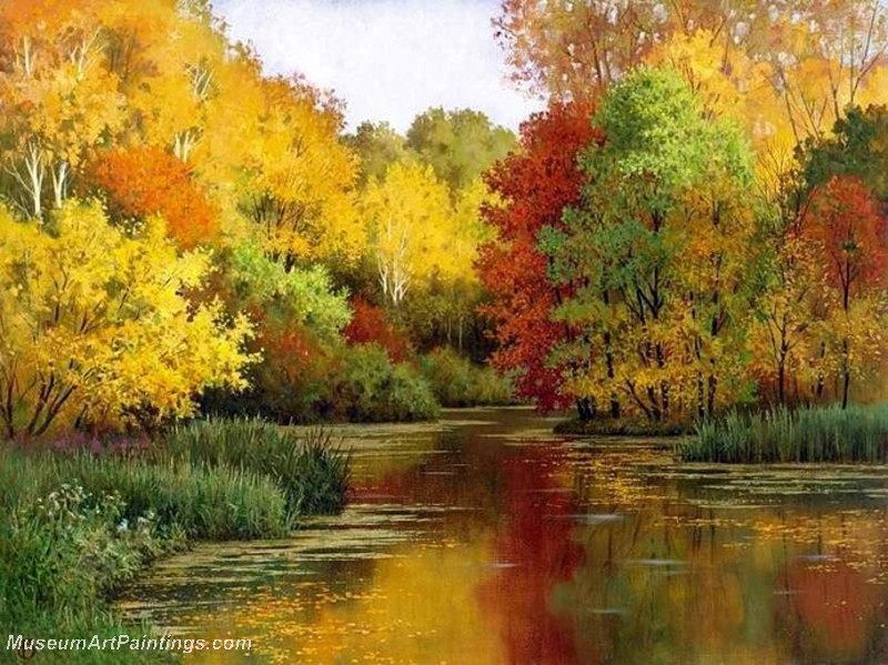 Fall Landscape Painting
 Autumn Landscape Paintings 001