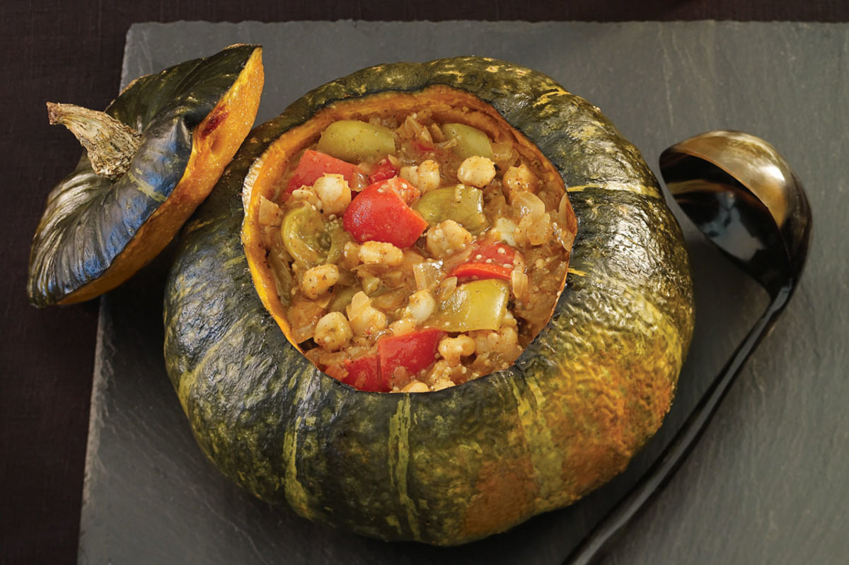 Fall Pumpkin Recipes
 Spicy Fall Stew Baked in a Pumpkin Recipe Ve arian Times