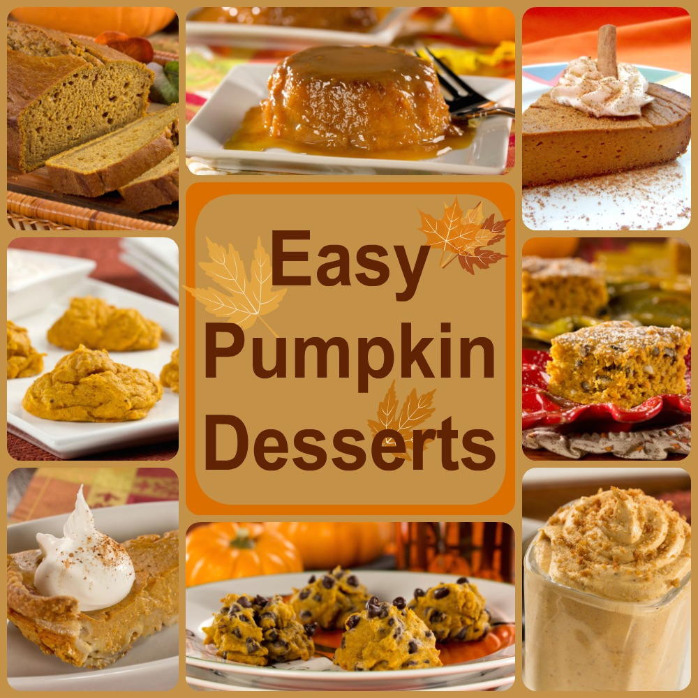 Fall Pumpkin Recipes
 Healthy Pumpkin Recipes 8 Easy Pumpkin Desserts