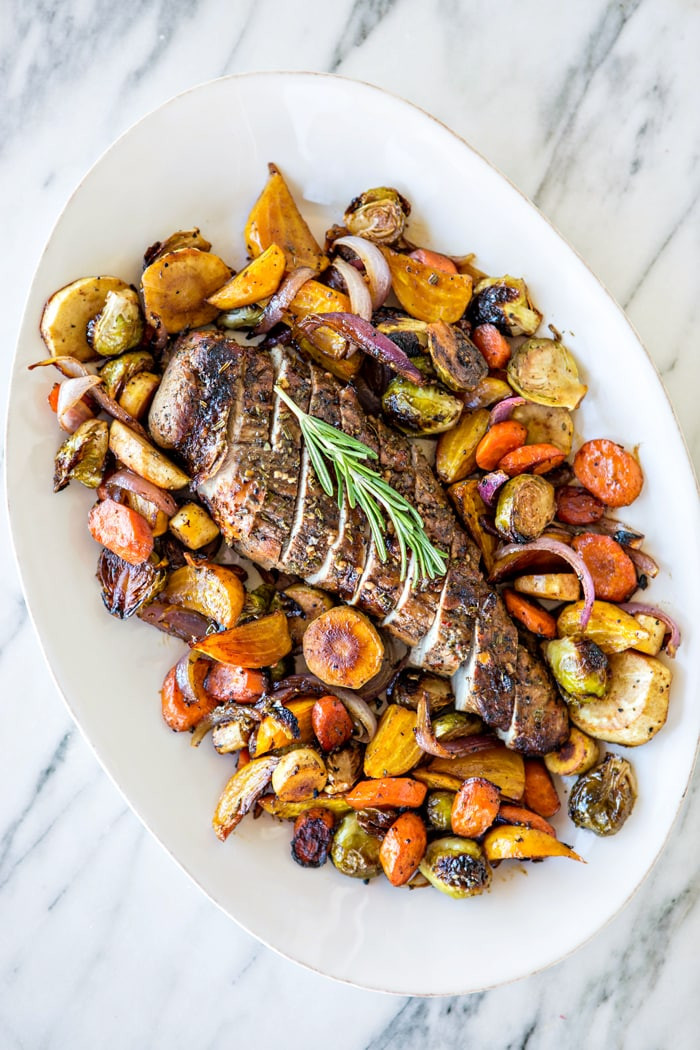 Fall Roasted Vegetables
 Fall Sheet Pan Pork Tenderloin with Honey Balsamic Roasted