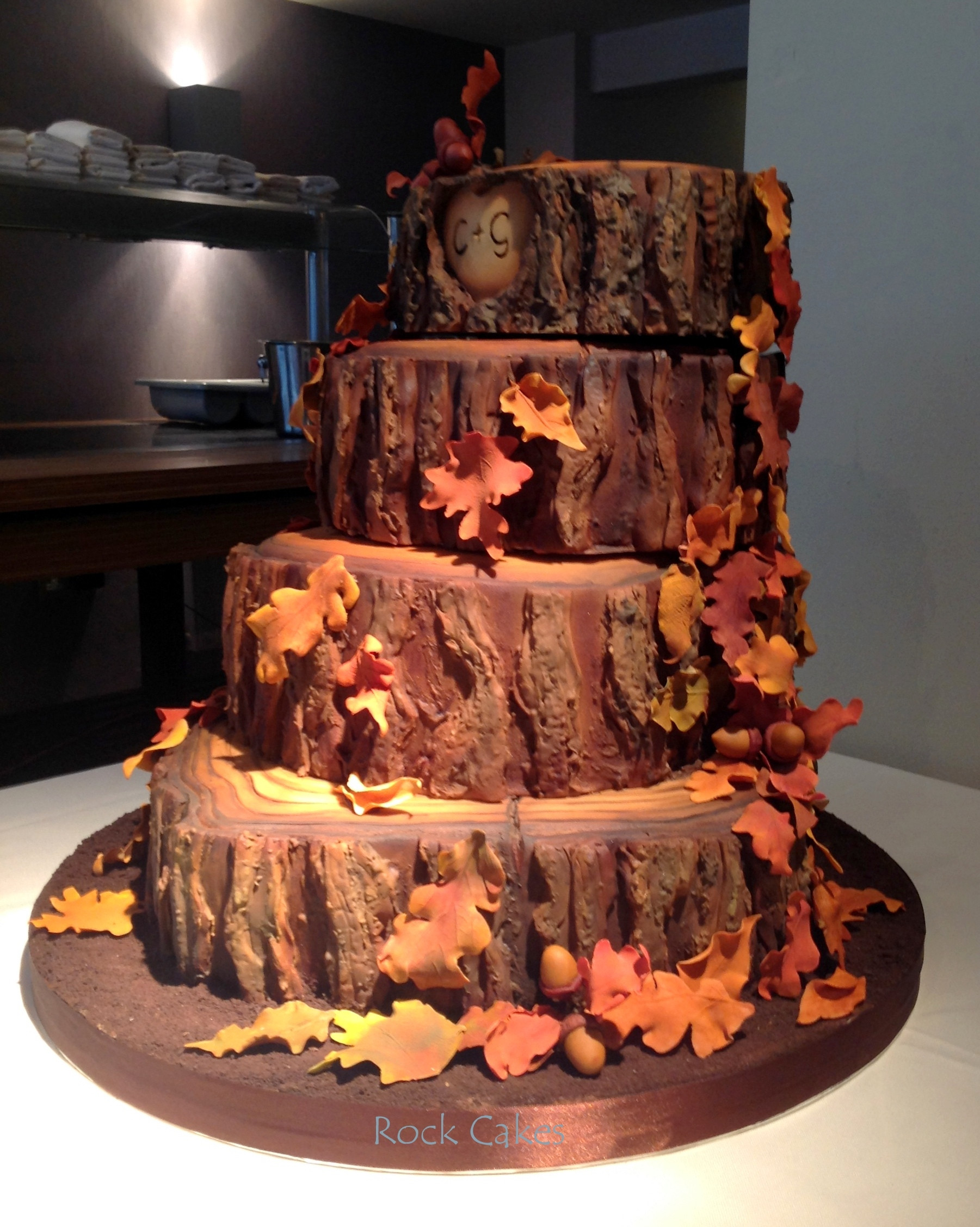 Fall Wedding Cakes Pictures
 Autumn Wedding Cake CakeCentral