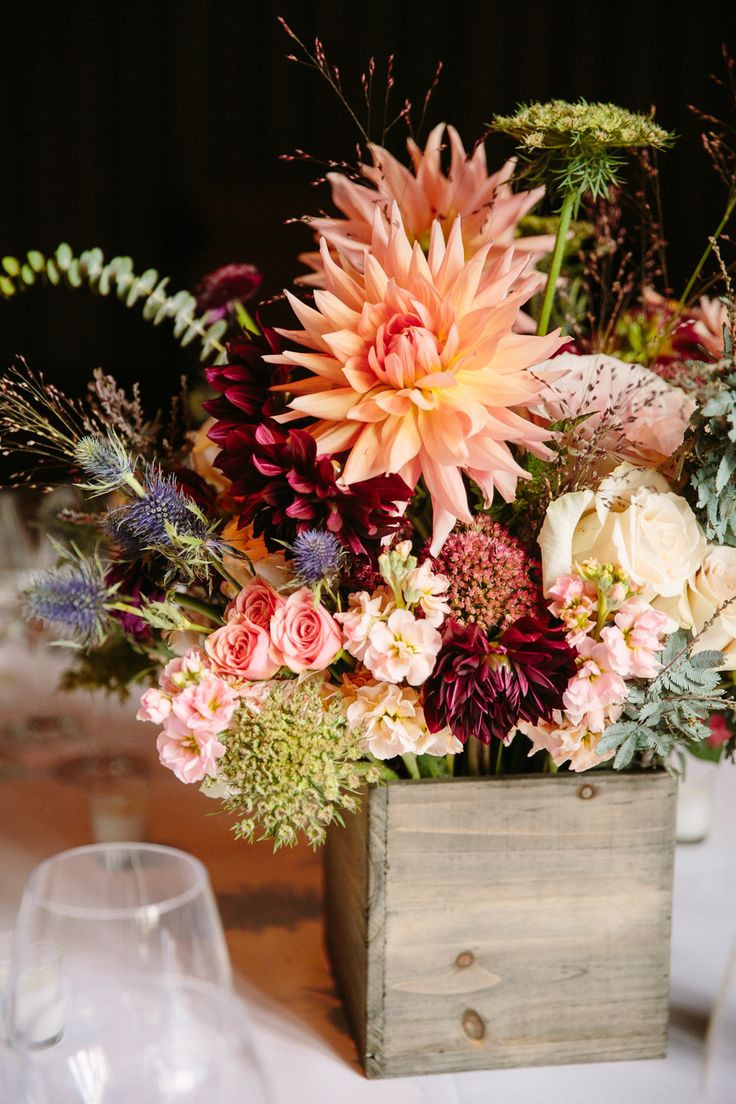 Fall Wedding Flower Arrangements
 20 Best Wooden Box Wedding Centerpieces for Rustic