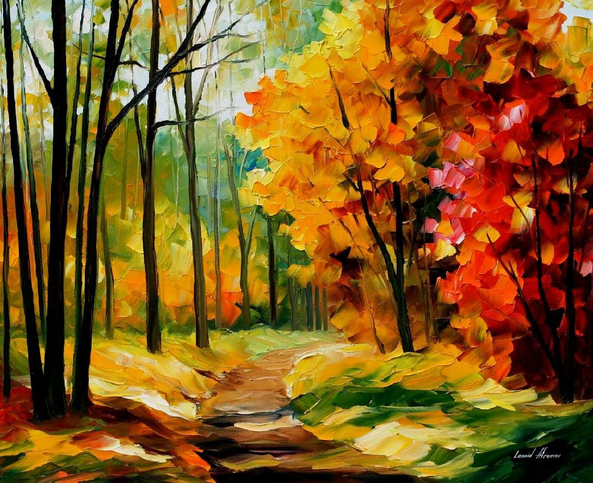 Famous Landscape Painters
 Leonid Afremov oil on canvas palette knife original