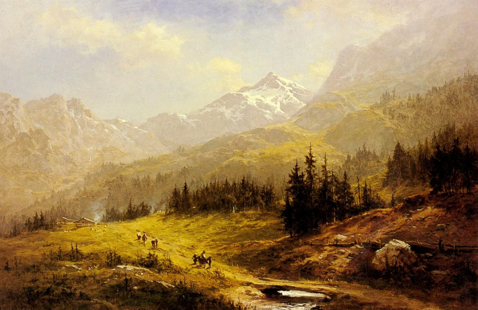 Famous Landscape Painting
 Awesome Benjamin Williams Paint 4 Landscape Famous Oil