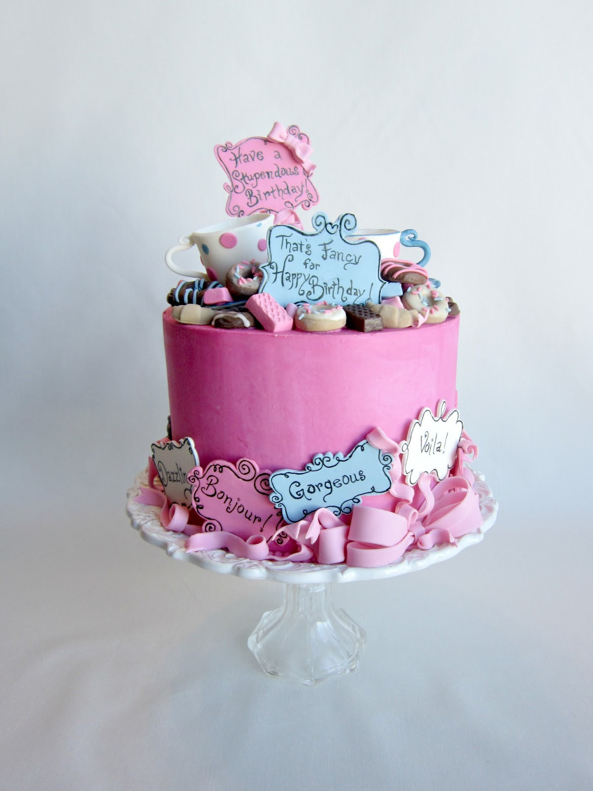 Fancy Birthday Cake
 Delectable Cakes Most Stupendous Fancy Nancy Birthday Cake