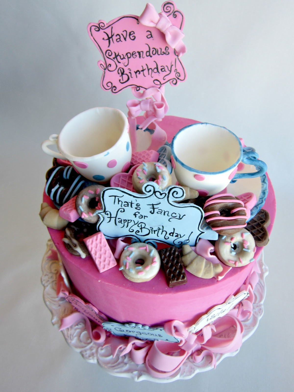 Fancy Birthday Cake
 Delectable Cakes Most Stupendous Fancy Nancy Birthday Cake