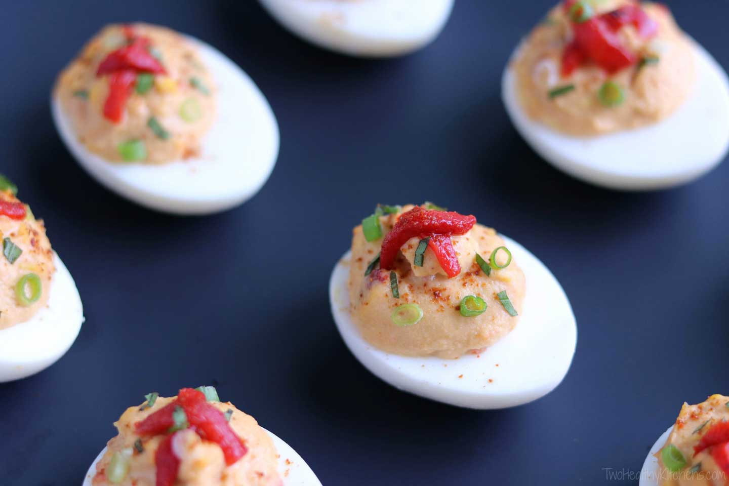 Fancy Deviled Eggs Recipe
 Mediterranean Deviled Egg Recipe with Roasted Red Pepper