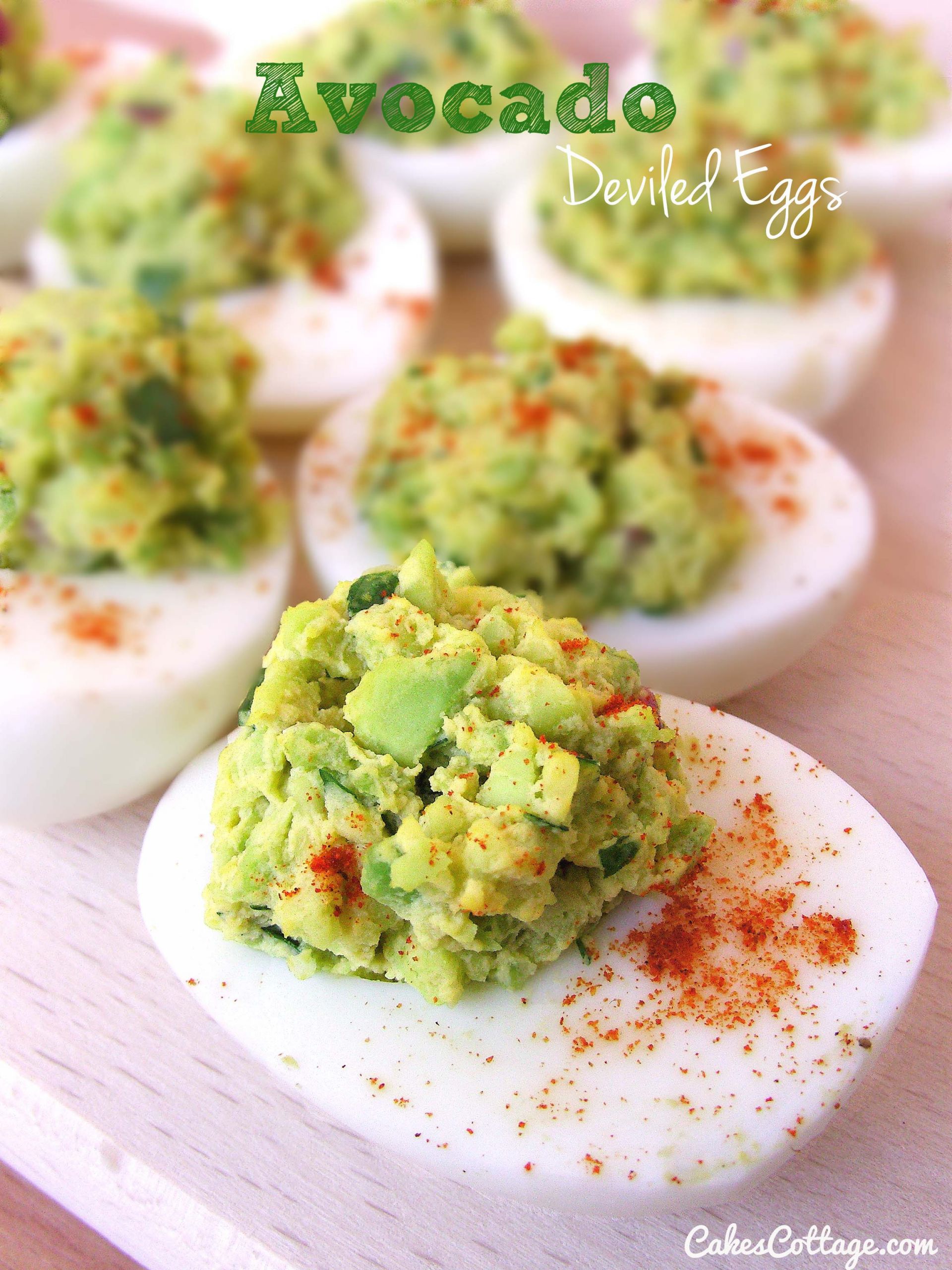 Fancy Deviled Eggs Recipe
 Avocado Deviled Eggs Cakescottage
